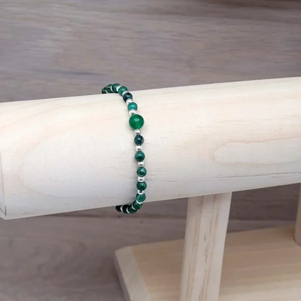 Grünes Jade Armband aus Perlen für das Sternzeichen Waage