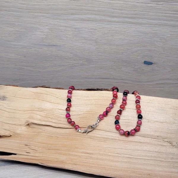 Schmuckdesign evelynsdottir, Perlenkette aus rotem Turmalin
