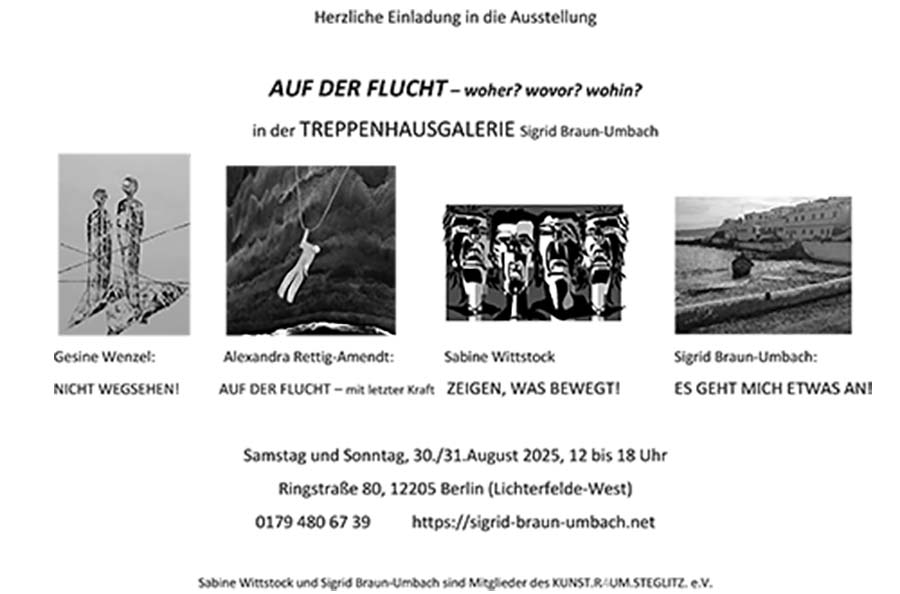 Treppenhausgalerie, eine Ausstellung von und mit Sigrid Braun-Umbach